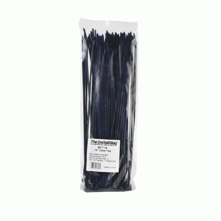 METRA ELECTRONICS 14 INCH CABLE TIE BLACK, PK 100 BCT14